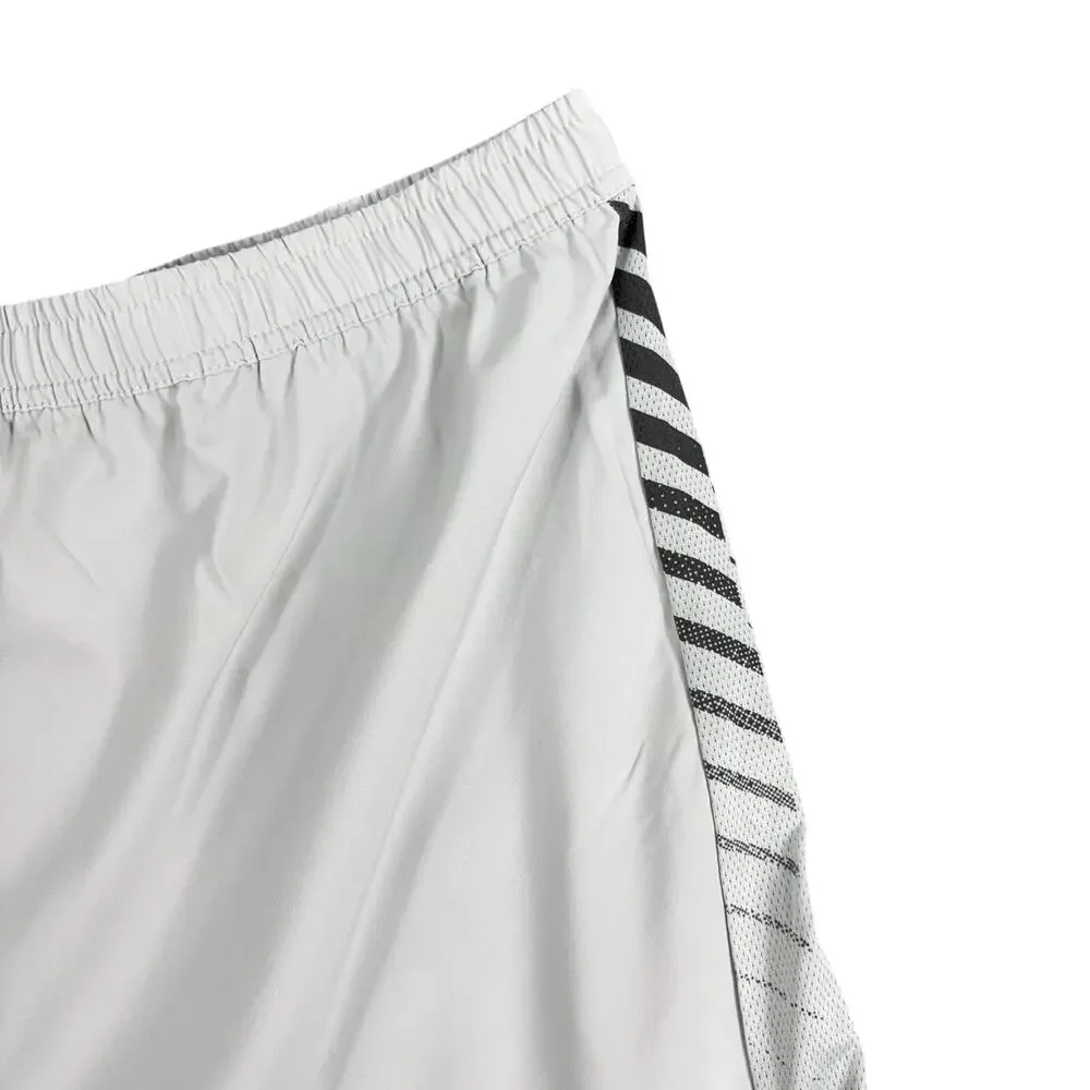 Gymshark Men's Grey Athletic Workout Running Shorts Size XXXL 3XL Mesh Panels